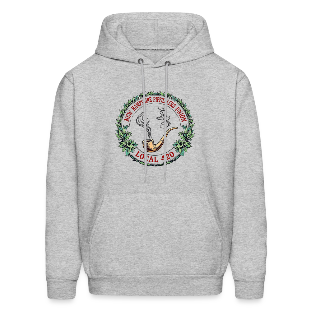 NEW HAMPSHIRE PIPEFILLERS UNION LOCAL 420 Hoodie - heather gray