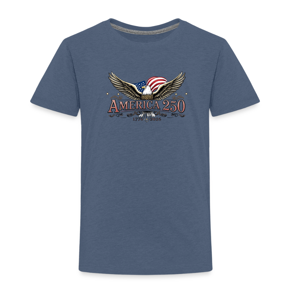 AMERICA 250 Toddler Premium T-Shirt - heather blue