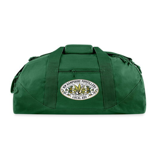 NEW HAMPSHIRE PIPEFILLERS LOCAL 420 Duffel Bag - forest green