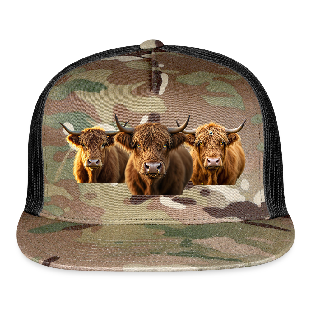 ANNA HIGHLAND CAMO Trucker Hat - MultiCam\black