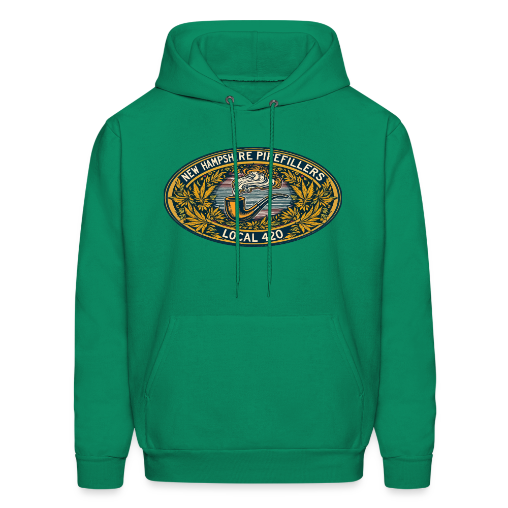 NEW HAMPSHIRE PIPEFILLERS UNION LOCAL 420 Hoodie 2 - kelly green