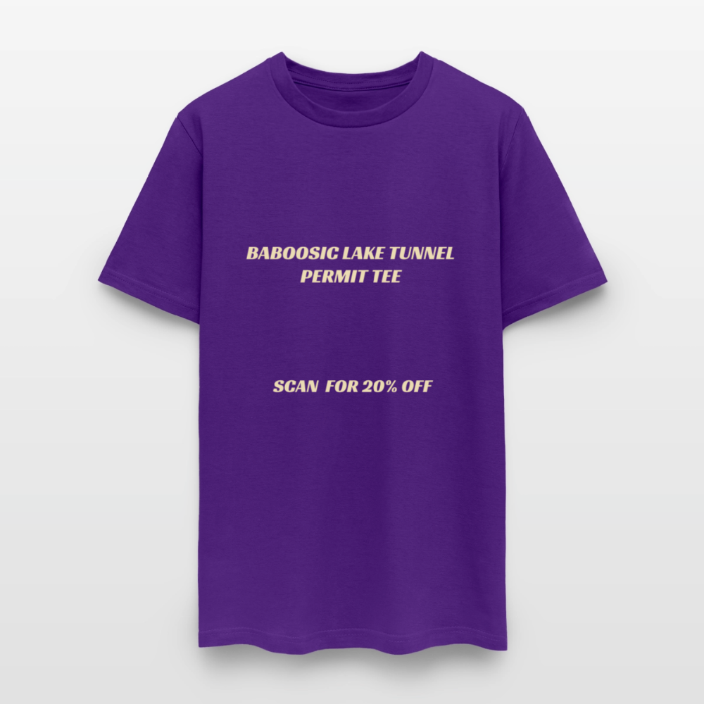 BABOOSIC LAKE TUNNEL PERMIT TEE Unisex Classic T-Shirt Unisex Classic T-Shirt - purple