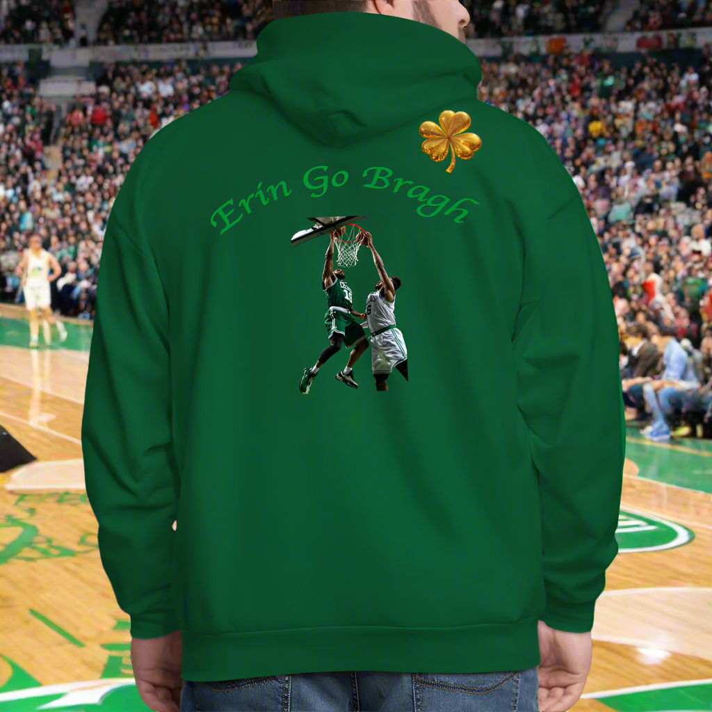 ERIN GO BRAGH DOUBLE GOLD Men's Hoodie - forest green