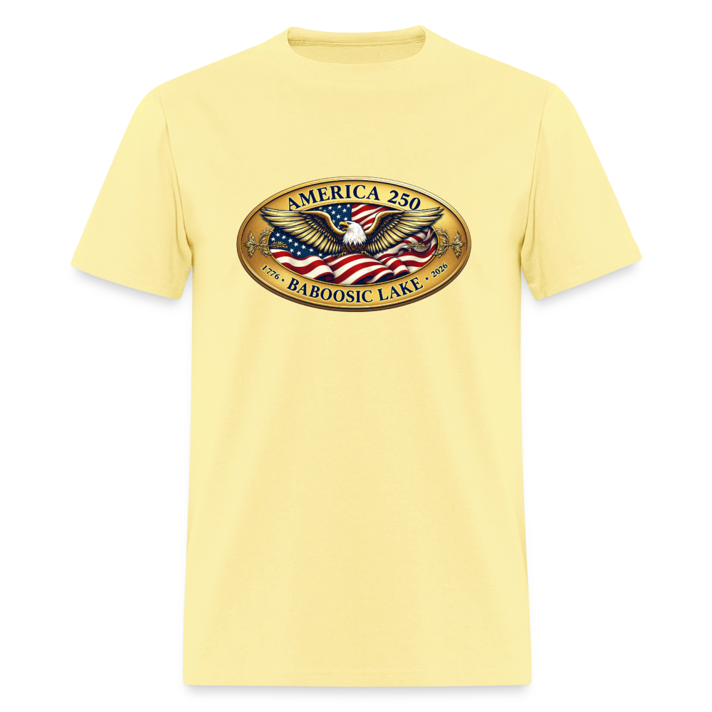 BABOOSIC LAKE AMERICA 250 Men's T-Shirt - cornsilk