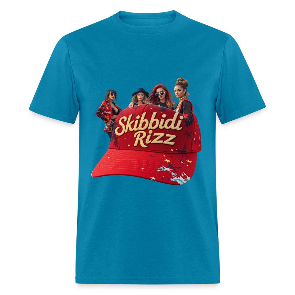 Skibbidi Rizz Authentic Unisex Classic T-Shirt - turquoise