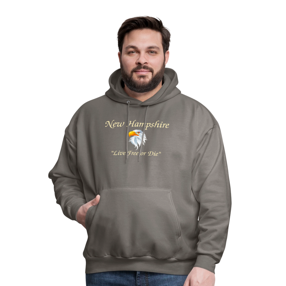 NH Live Free or Die Men's Hoodie - asphalt gray