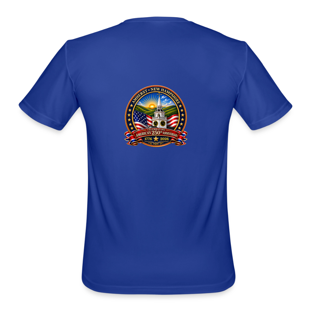 Amherst Men’s Moisture Wicking Performance T-Shirt - royal blue
