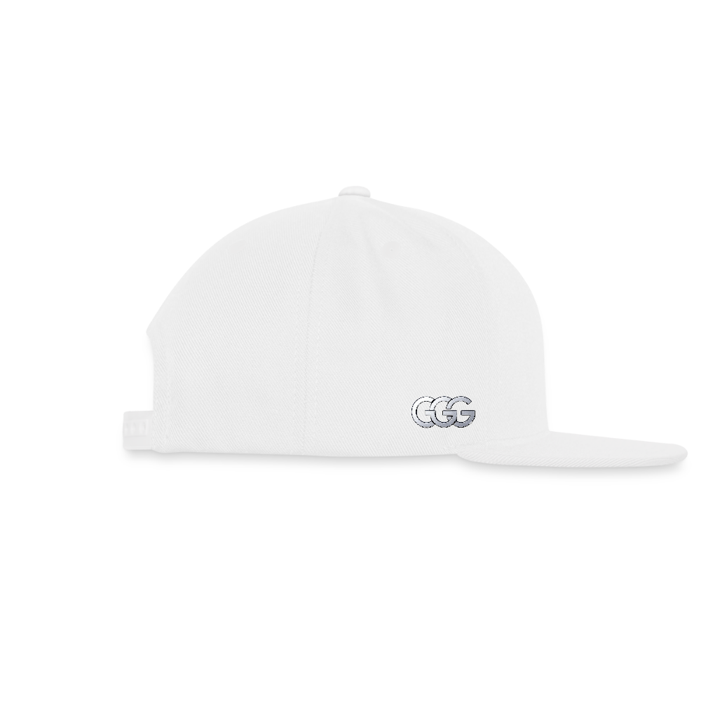 GGG TM LOGO 3 Snapback Baseball Cap - white