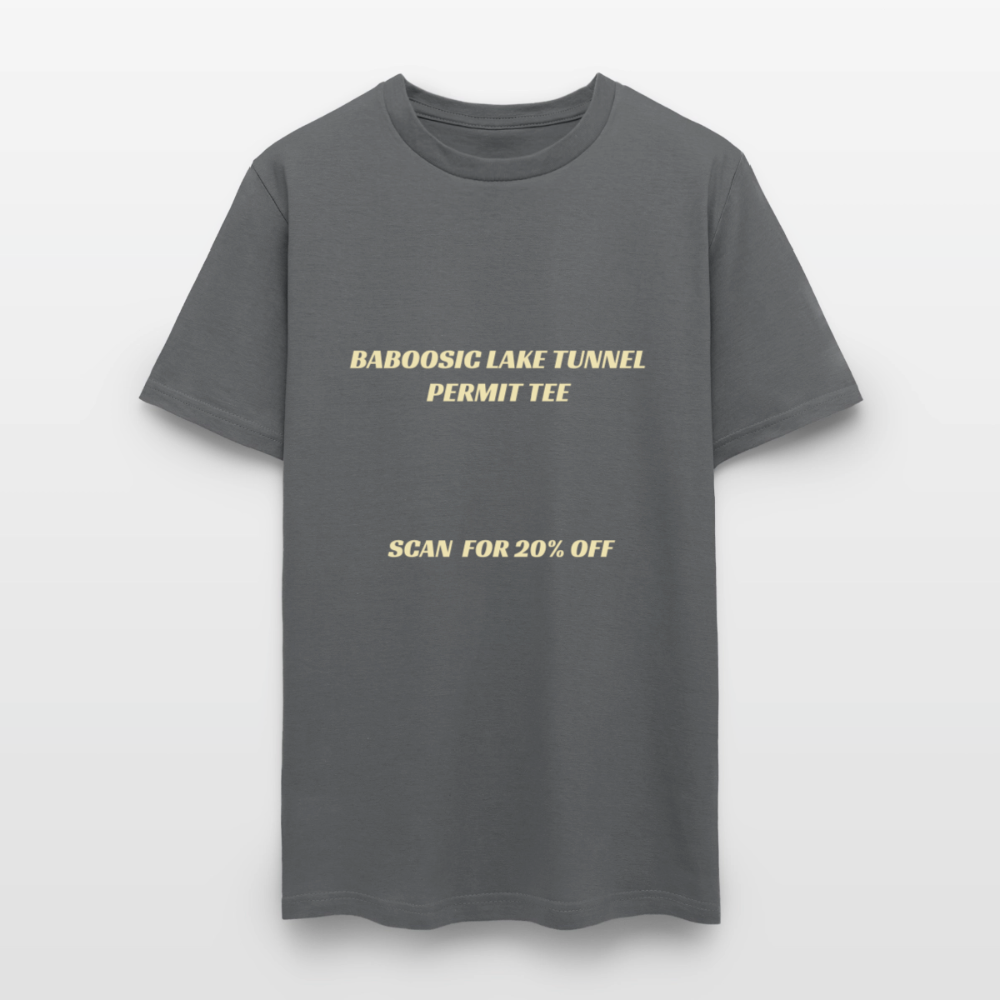 BABOOSIC LAKE TUNNEL PERMIT TEE Unisex Classic T-Shirt Unisex Classic T-Shirt - charcoal