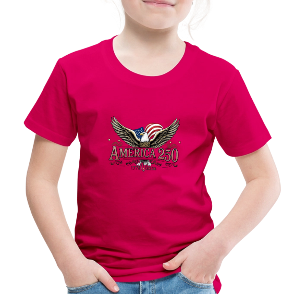 AMERICA 250 Toddler Premium T-Shirt - dark pink