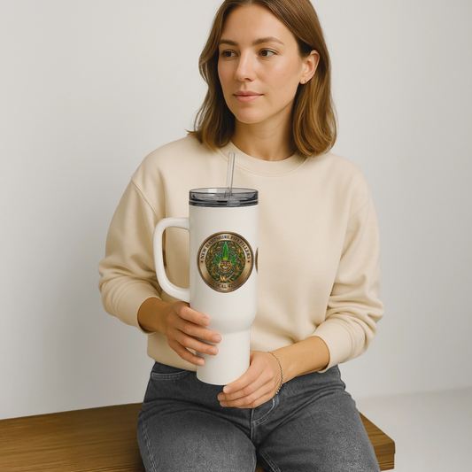New Hampshire Pipefillers Local 420 40 oz Travel Tumbler - white