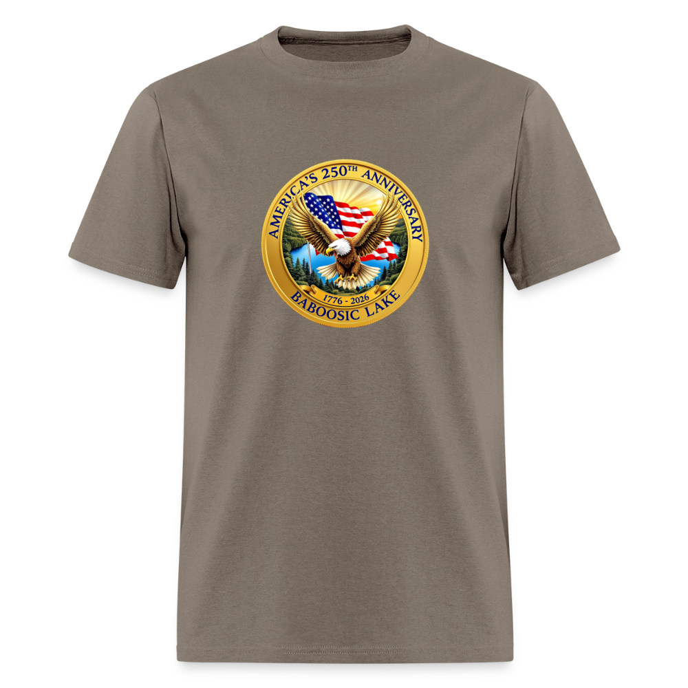 AMERICA 250 AMHERST Men's T-Shirt | GILDAN 5000 - safari