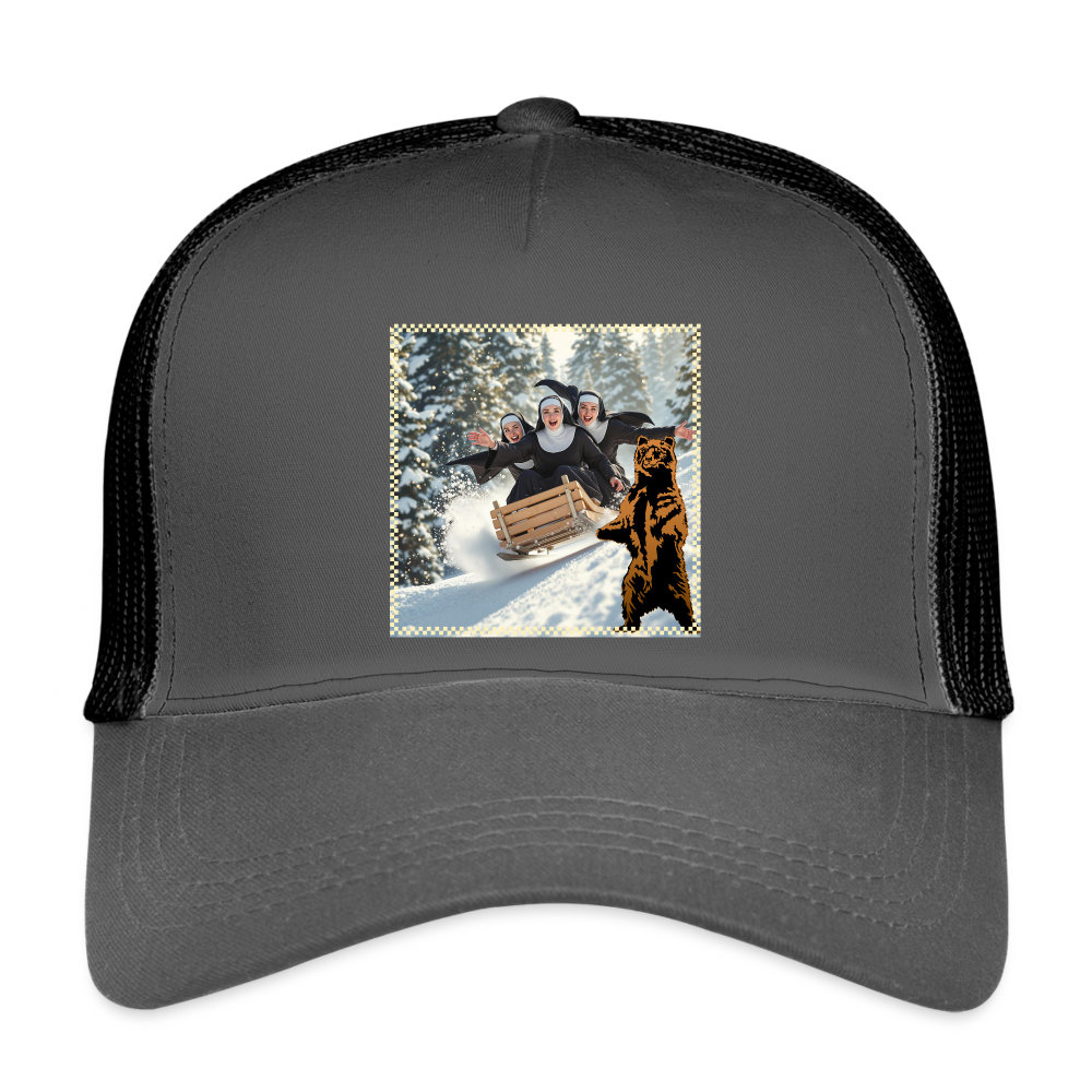 SLED SISTERS Eco Trucker Cap - smoke grey/black