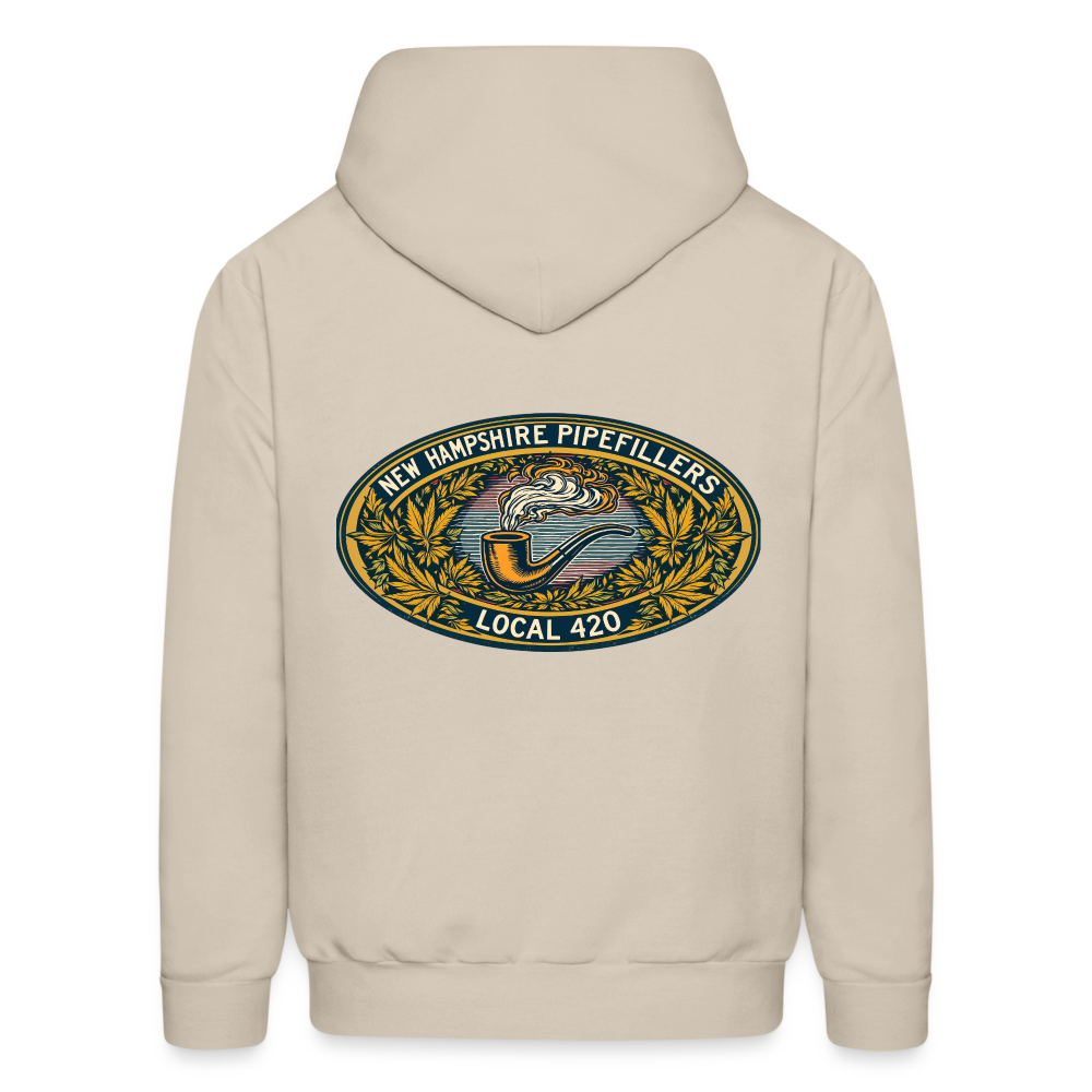 NEW HAMPSHIRE PIPEFILLERS UNION LOCAL 420 Hoodie 2 - Sand