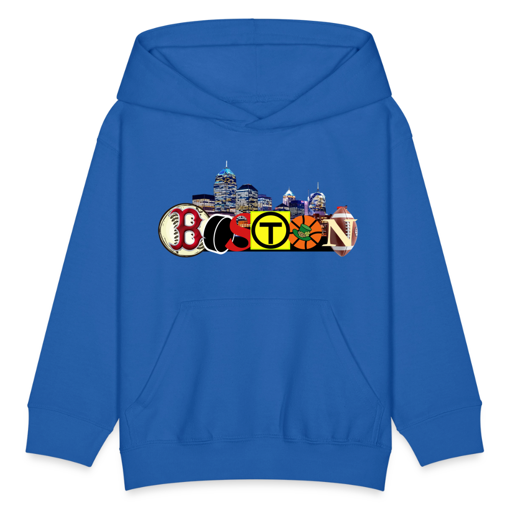 BOSTON SKYLINE Kids' Hoodie - royal blue