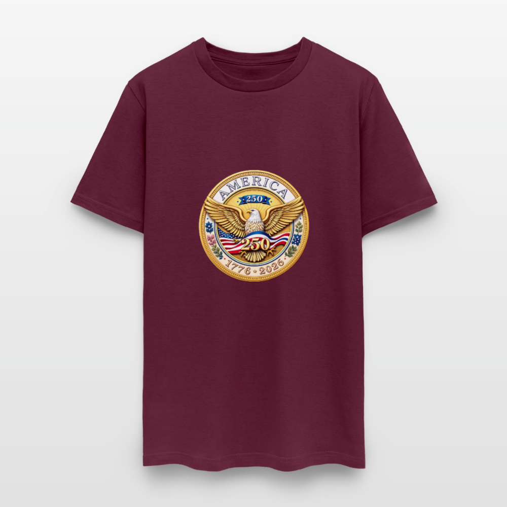 AMERICA 250 Men's T-Shirt - burgundy