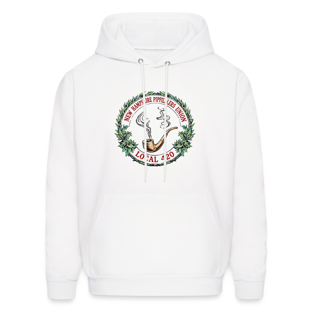NEW HAMPSHIRE PIPEFILLERS UNION LOCAL 420 Hoodie - white