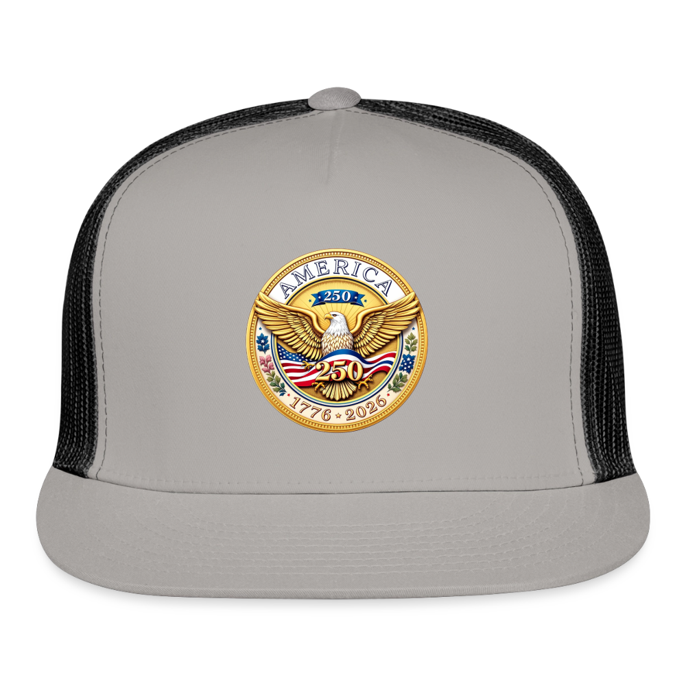 AMERICA 250 Trucker Hat - gray/black