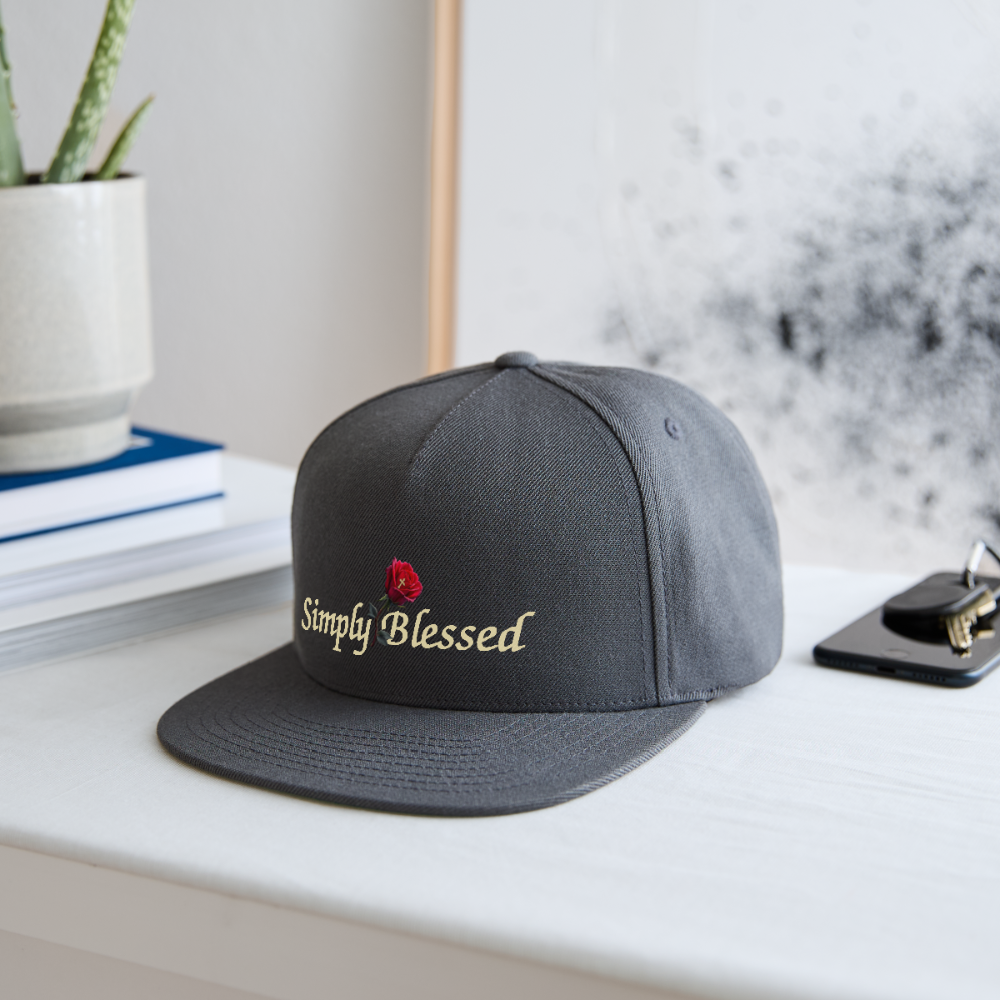 SIE CAPS "SIMPLY BLESSED" Original Snapback Baseball Cap - dark grey