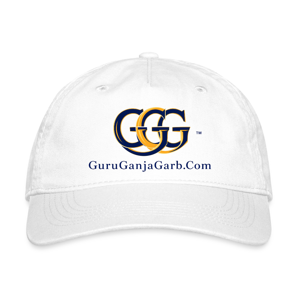 GGG TM Organic Baseball Cap - white