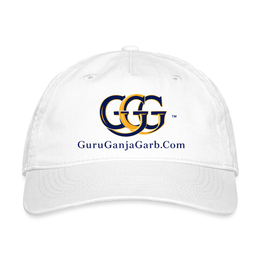 GGG TM Organic Baseball Cap - white