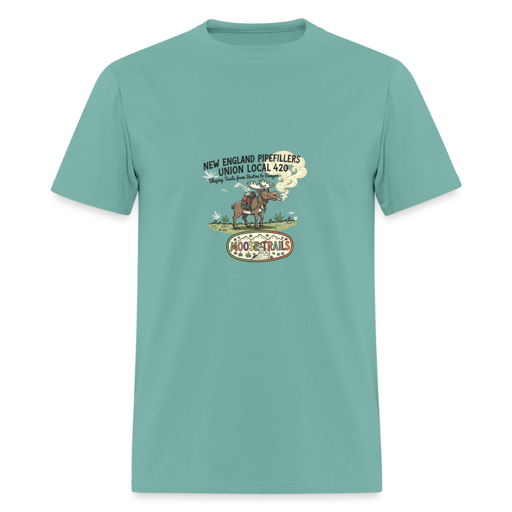 NE PF MOOSE TRAILS FOR TEES Men's T-Shirt - aquatic