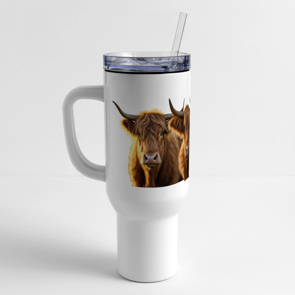 ANNA HIGHLAND 40 oz Travel Tumbler - white