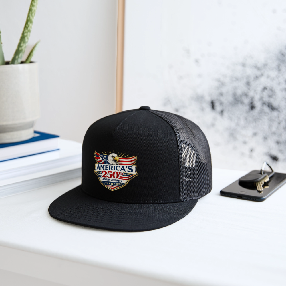 AMERICA'S 250th ANNIVERSARY Trucker Hat - black/black