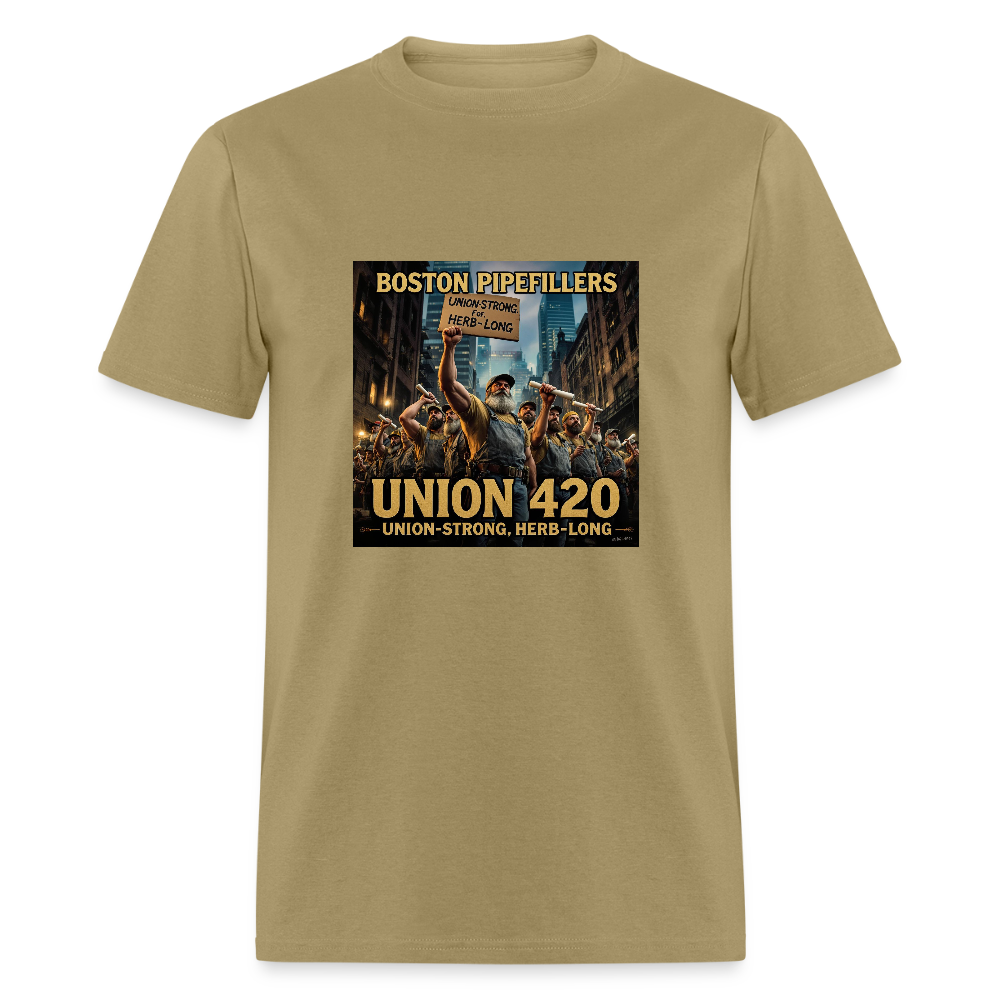 BOSTON PIPEFILLERS Unisex Classic T-Shirt - khaki