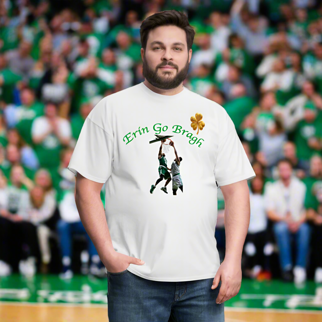 ERIN GO BRAGH BASKETBALL Unisex Classic T-Shirt - white