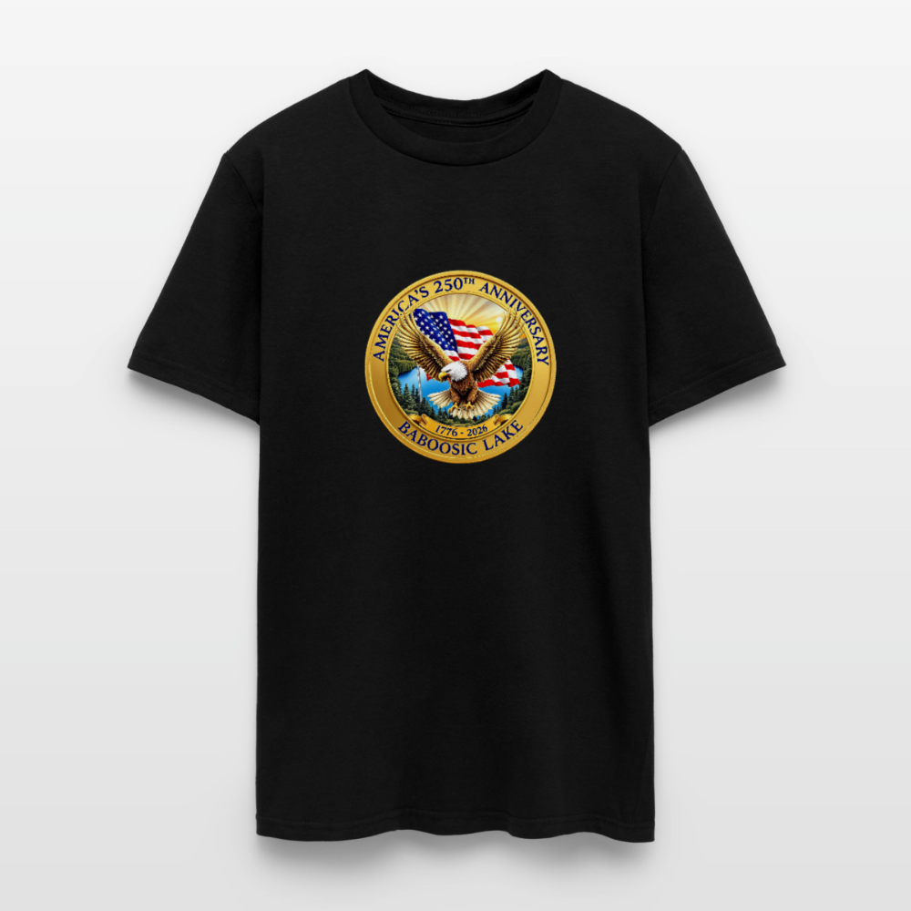 AMERICA 250 AMHERST Men's T-Shirt | GILDAN 5000 - black