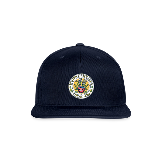 BOSTON PIPEFILLERS LOCAL 420 Multi Color Original Snapback Baseball Cap - navy
