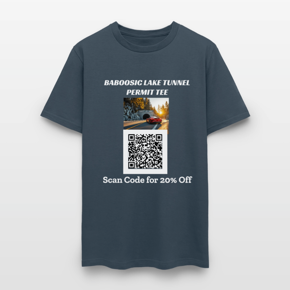 BABOOSIC LAKE TUNNEL PERMIT TEE Unisex Classic T-Shirt -  blue dusk