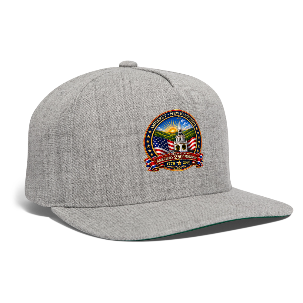 AMHERST 250 Snapback Baseball Cap - heather gray