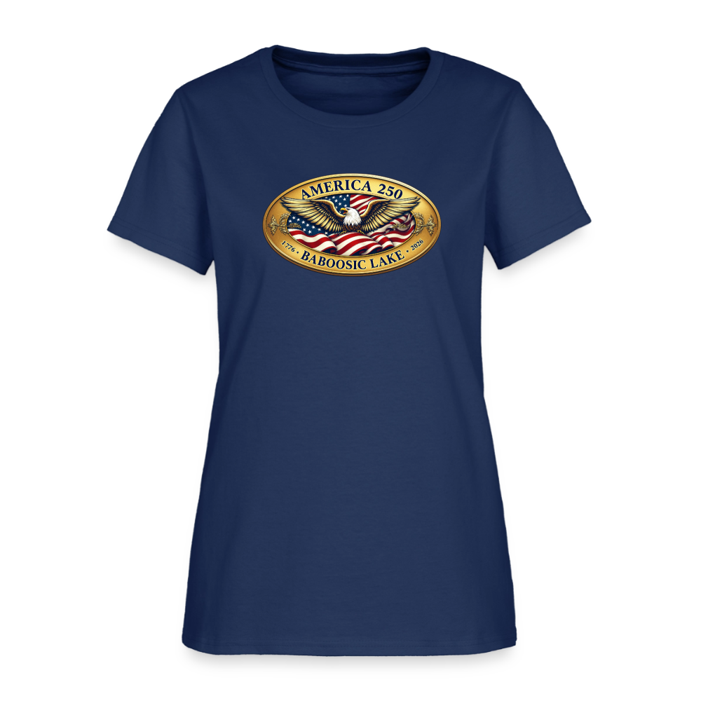 AMERICA 250 BABOOSIC LAKE AMERICA 250 Women's T-Shirt -  blue dusk