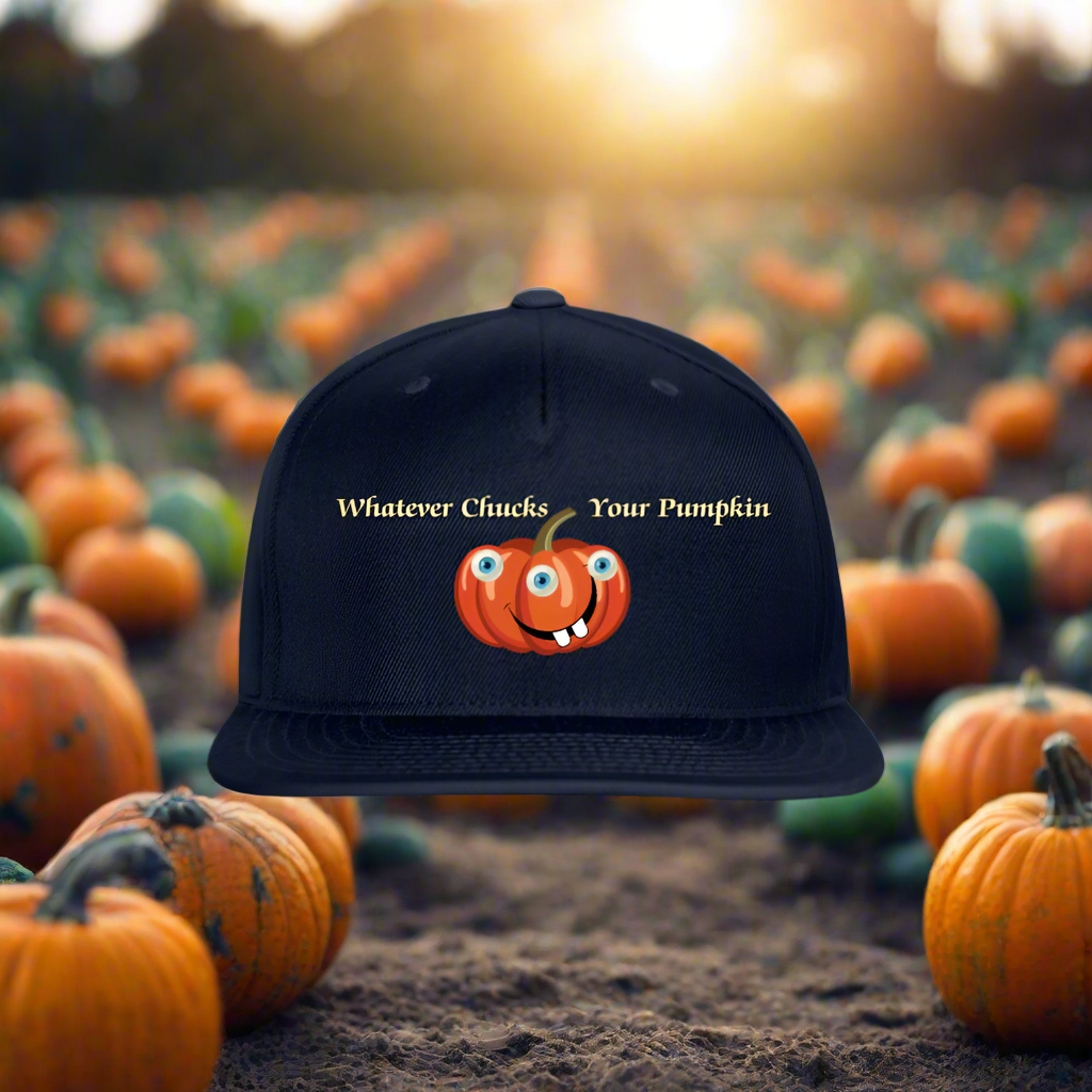 Sie Caps WHATEVER CHUCKS YOUR PUMPKIN Original Snapback Baseball Cap - navy