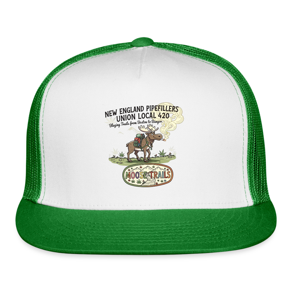 TNE PF MOOSE TRAILS FOR TEES Men's T-Shirt - white/kelly green