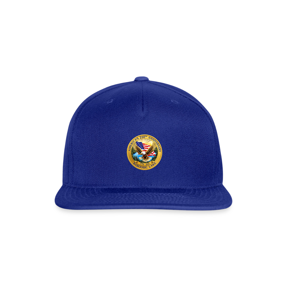 AMERICA 250 AMHERST Snapback Baseball Cap - royal blue