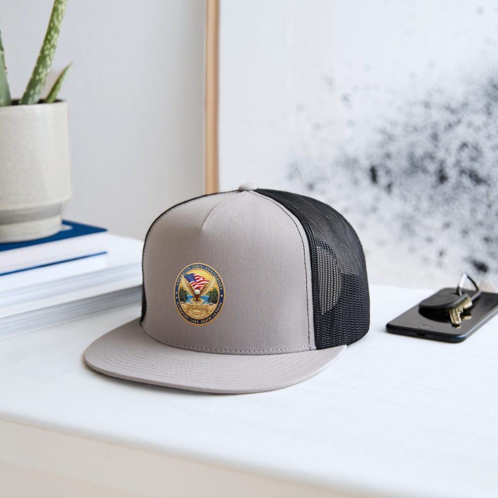America's 250th Anniversary BLA Trucker Hat - gray/black