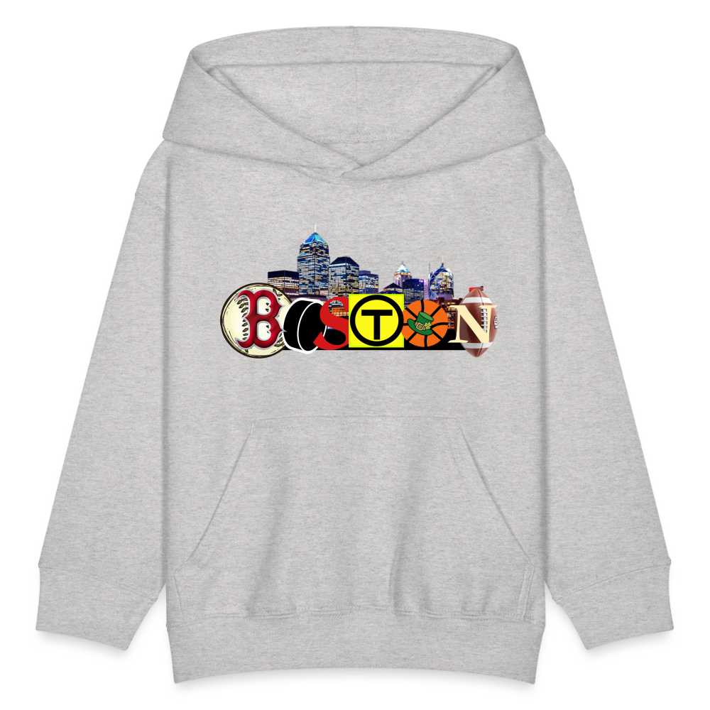 BOSTON SKYLINE Kids' Hoodie - heather gray