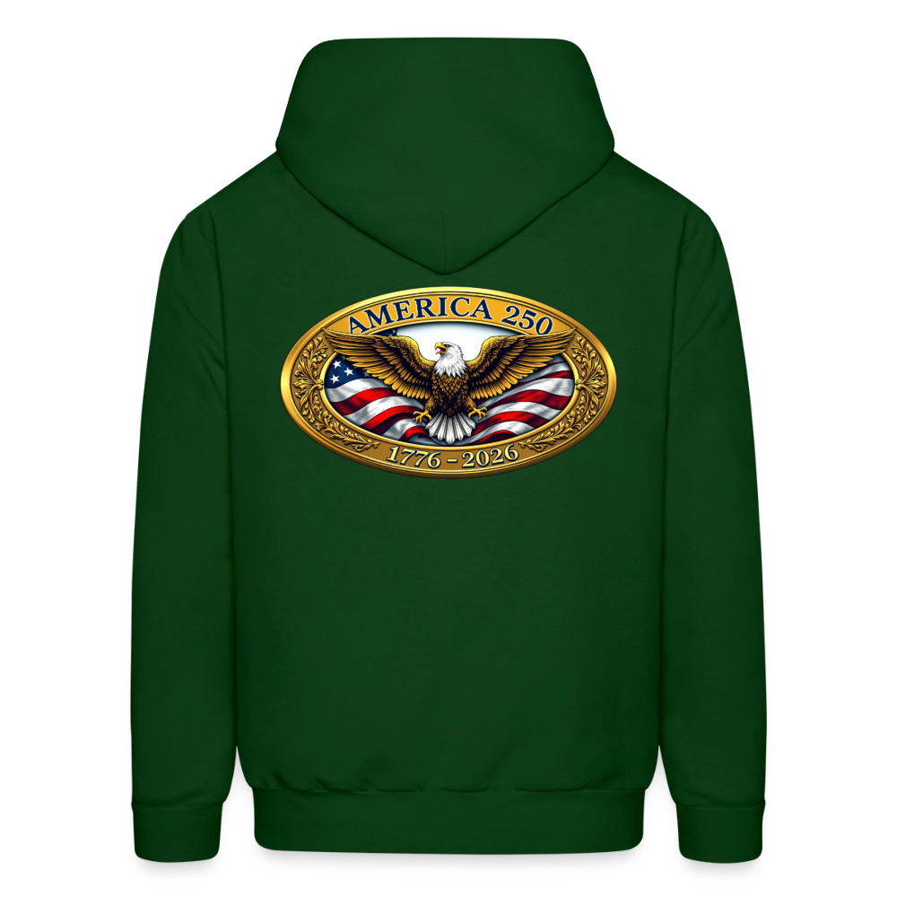 AMERICA 250 Men's Hoodie - forest green