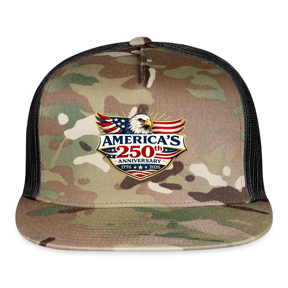 AMERICA 250th ANNIVERSARY Eagle Trucker Hat - MultiCam\black