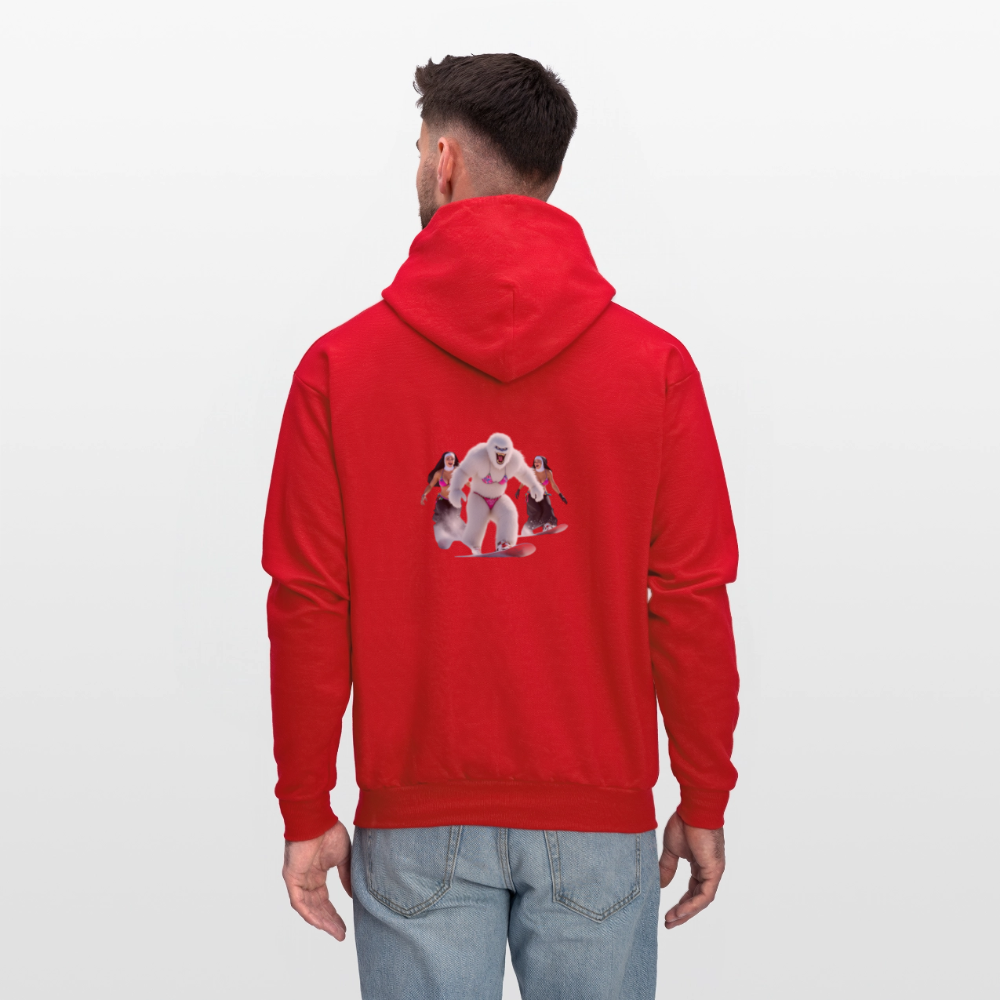 Bikini Abominable & Nuns Snowboarders Men's Hoodie - red