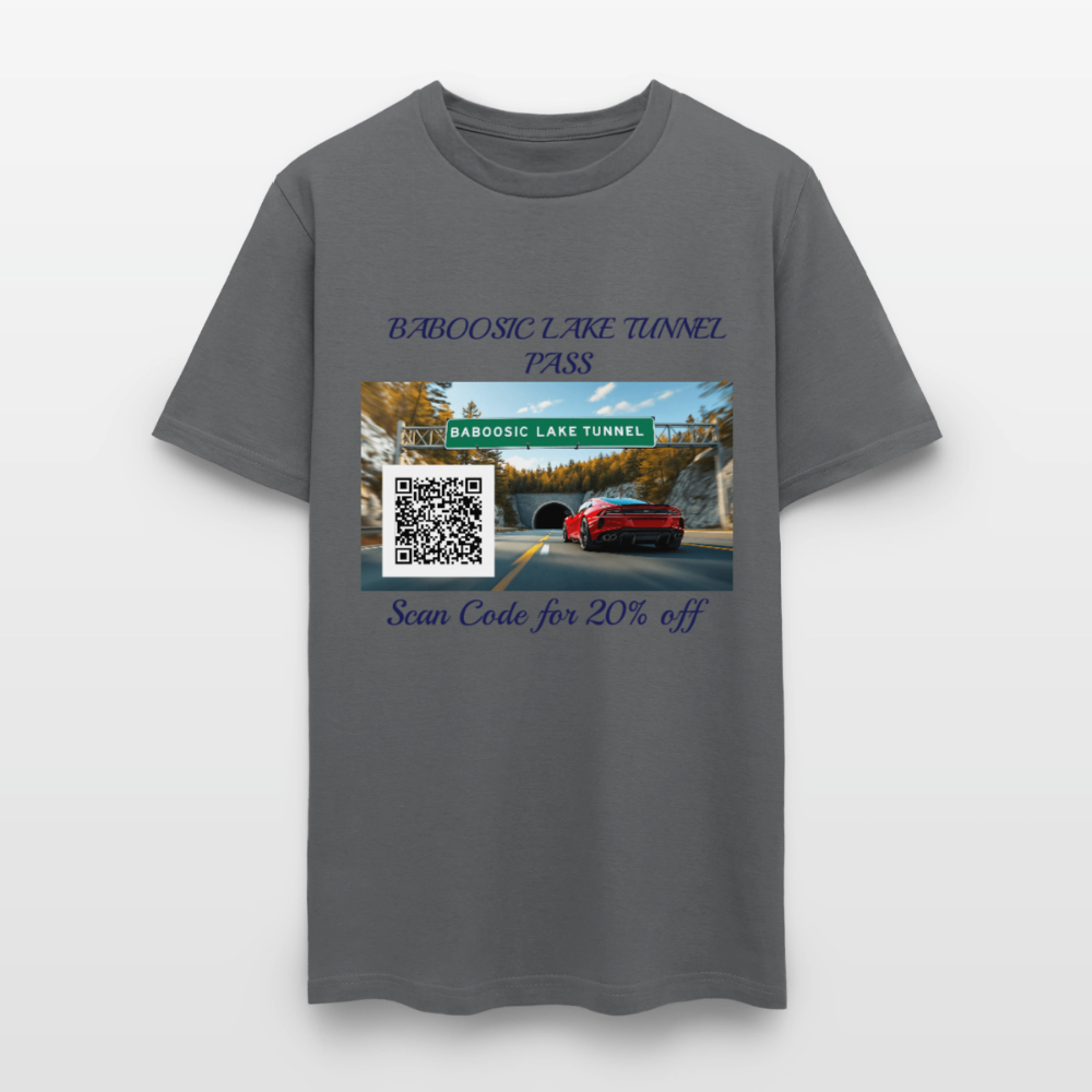 BABOOSIC LAKE TUNNEL PASS TEE - charcoal