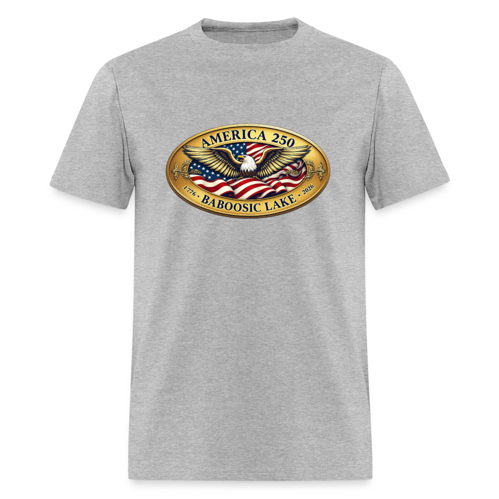 BABOOSIC LAKE AMERICA 250 Men's T-Shirt - heather gray