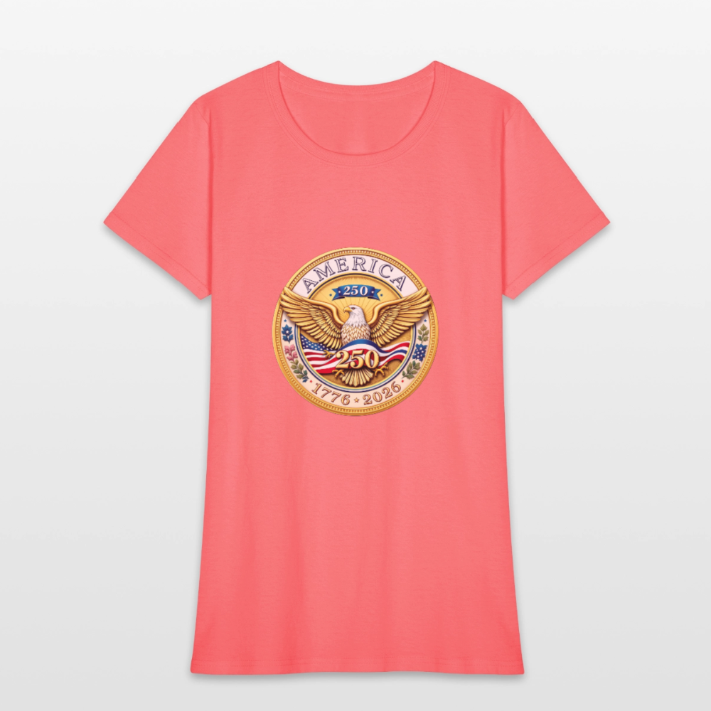 AMERICA 250 Women's T-Shirt - coral