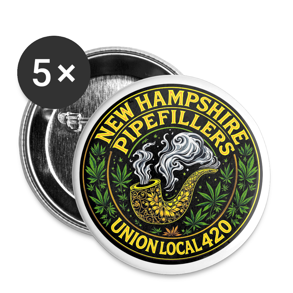 NH 420 Buttons large 2.2'' (5-pack) - white
