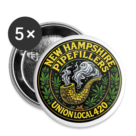 NH 420 Buttons large 2.2'' (5-pack) - white