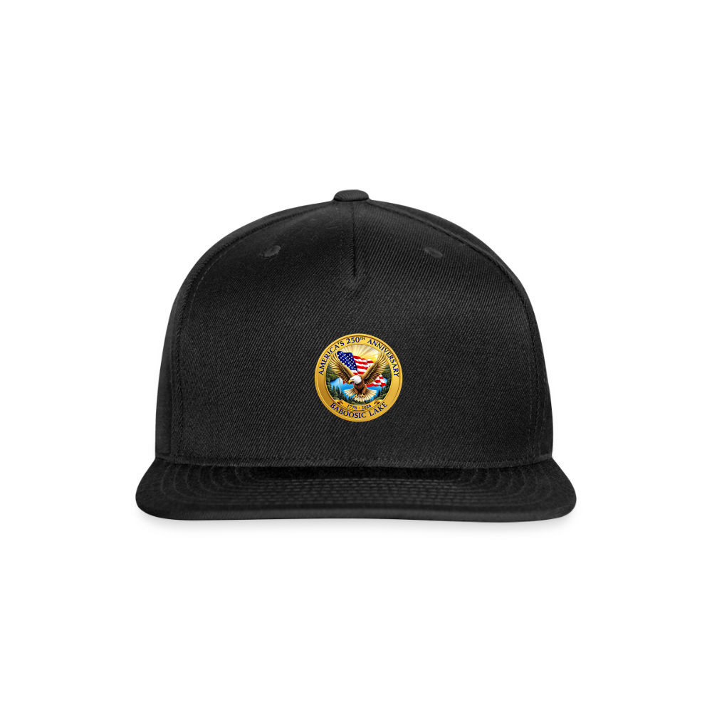 AMERICA 250 AMHERST Snapback Baseball Cap - black
