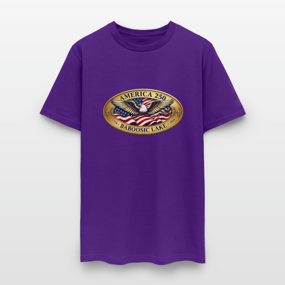 BABOOSIC LAKE AMERICA 250 Men's T-Shirt - purple
